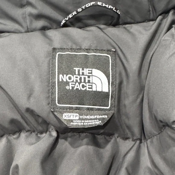 The North Face Women's Dark Gray Fur Hooded Snow Jacket - Picture 2 of 5